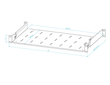 19" Adjustable Rack Shelf