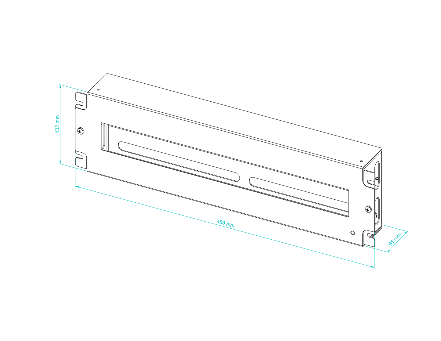 19" Rack Mount Power Distribution Panel