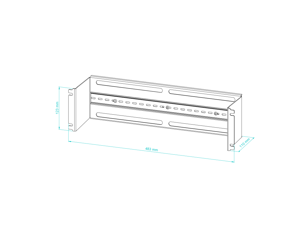 19" Rack Mount Power Distribution Panel