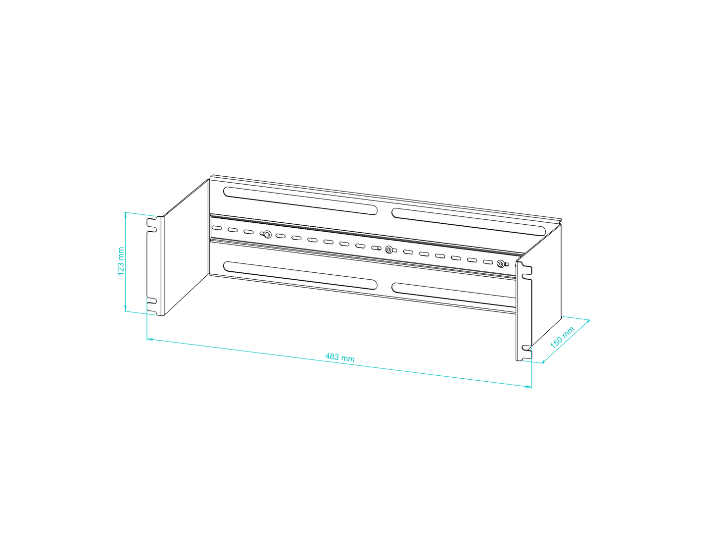 19" Rack Mount Power Distribution Panel