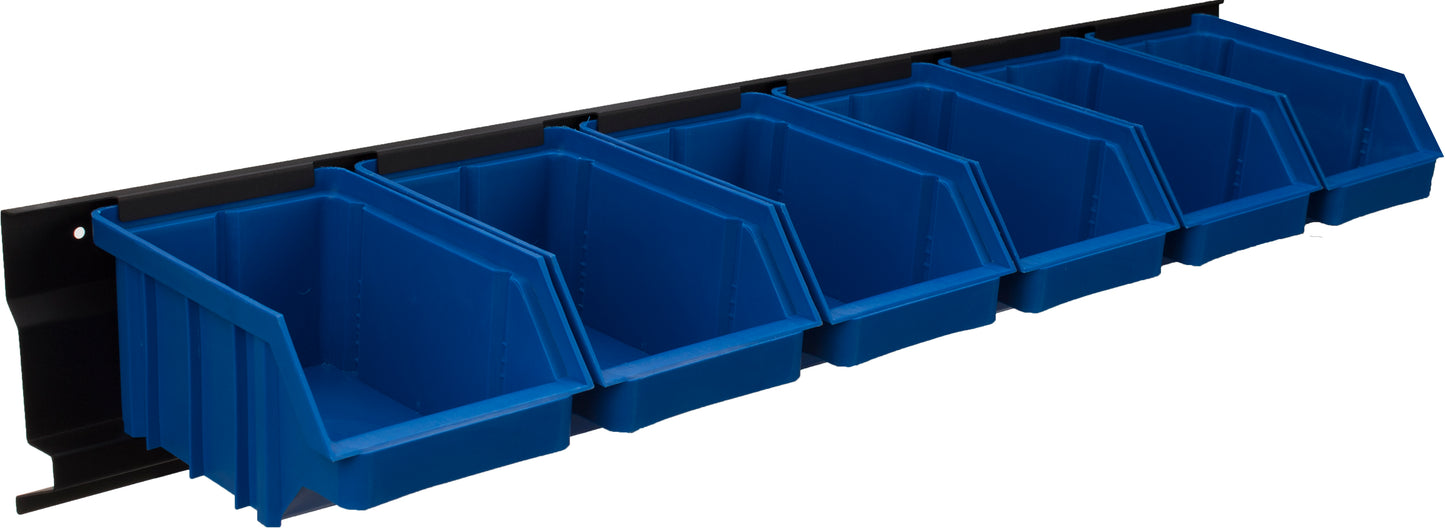 Wall-Mounted Plastic Storage Bins