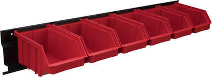 Wall-Mounted Plastic Storage Bins