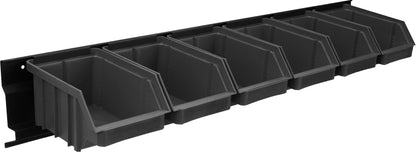 Wall-Mounted Plastic Storage Bins