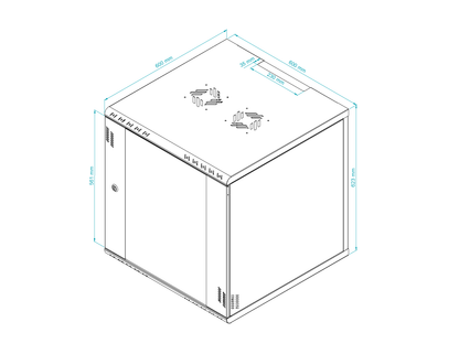 19 inch Rack Cabinets with Glass Door - Professional Series