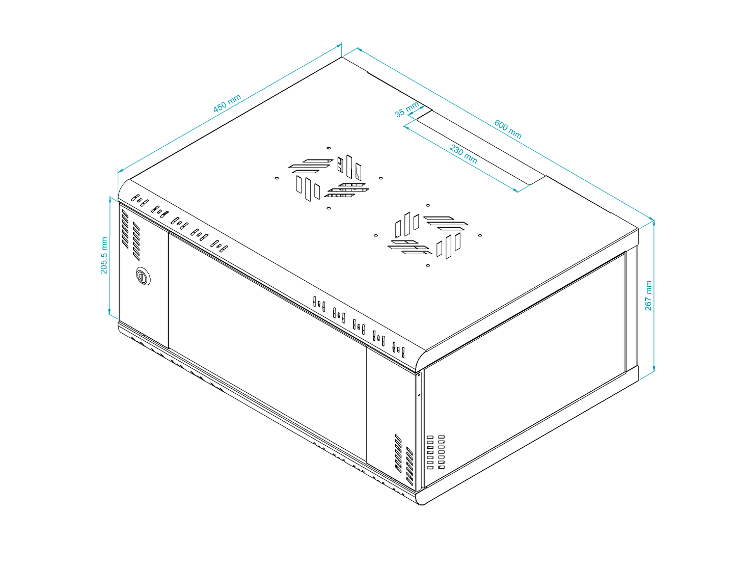 19 inch Rack Cabinets with Glass Door - Professional Series