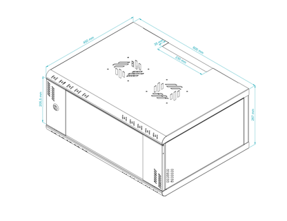 19 inch Rack Cabinets with Glass Door - Professional Series