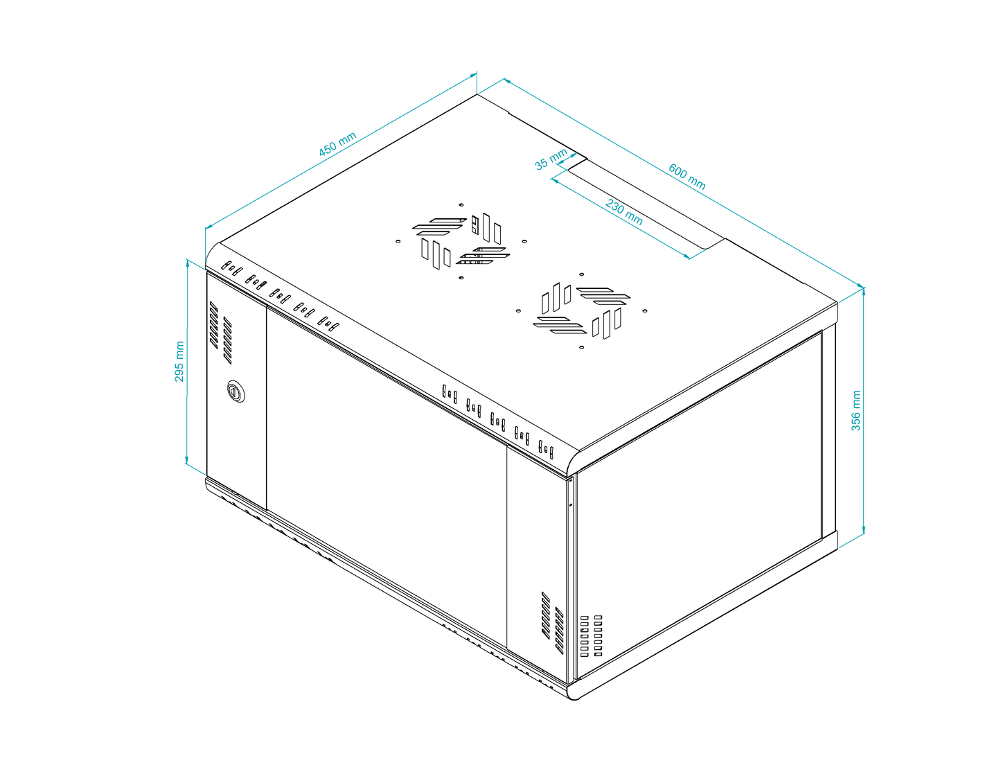 19 inch Rack Cabinets with Glass Door - Professional Series
