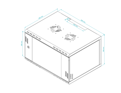 19 inch Rack Cabinets with Glass Door - Professional Series