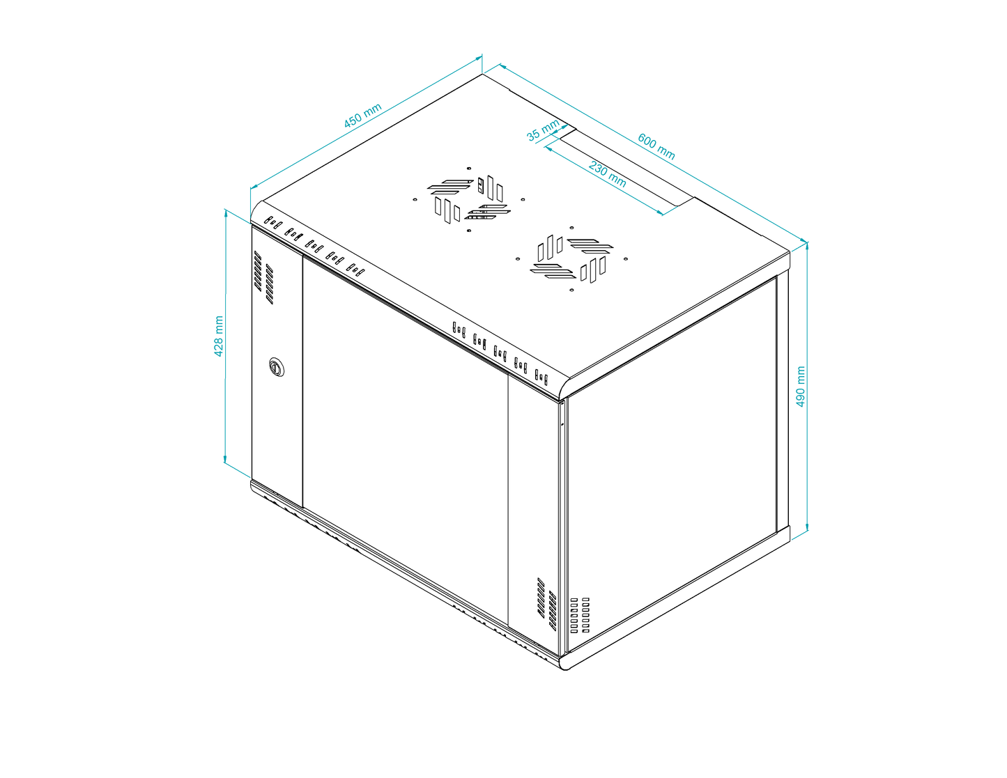 19 inch Rack Cabinets with Glass Door - Professional Series