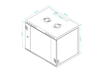 19 inch Rack Cabinets with Glass Door - Professional Series
