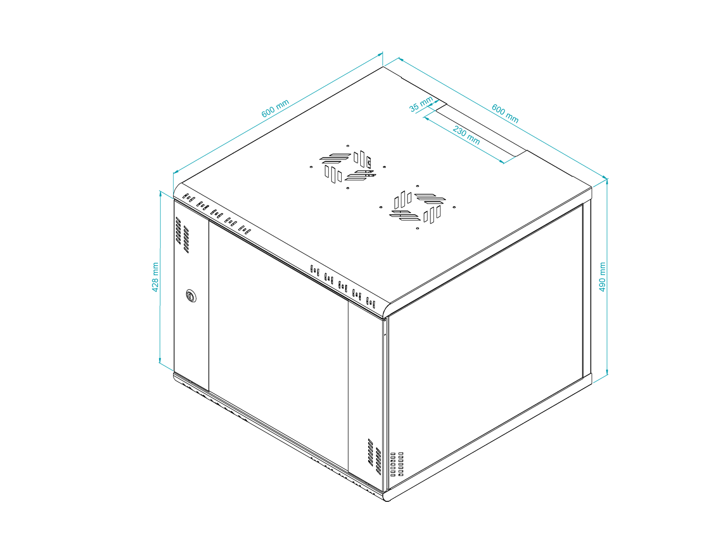 19 inch Rack Cabinets with Glass Door - Professional Series