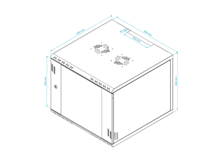 19 inch Rack Cabinets with Glass Door - Professional Series