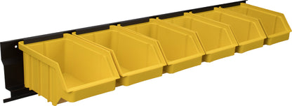 Wall-Mounted Plastic Storage Bins
