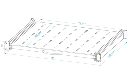 19" Telescopic / Pull-Out Rack Shelves