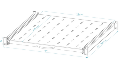 19" Telescopic / Pull-Out Rack Shelves