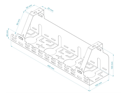 Under Desk Cable Management Tray