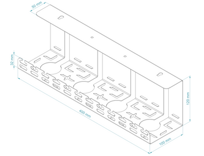 Under Desk Cable Management Tray