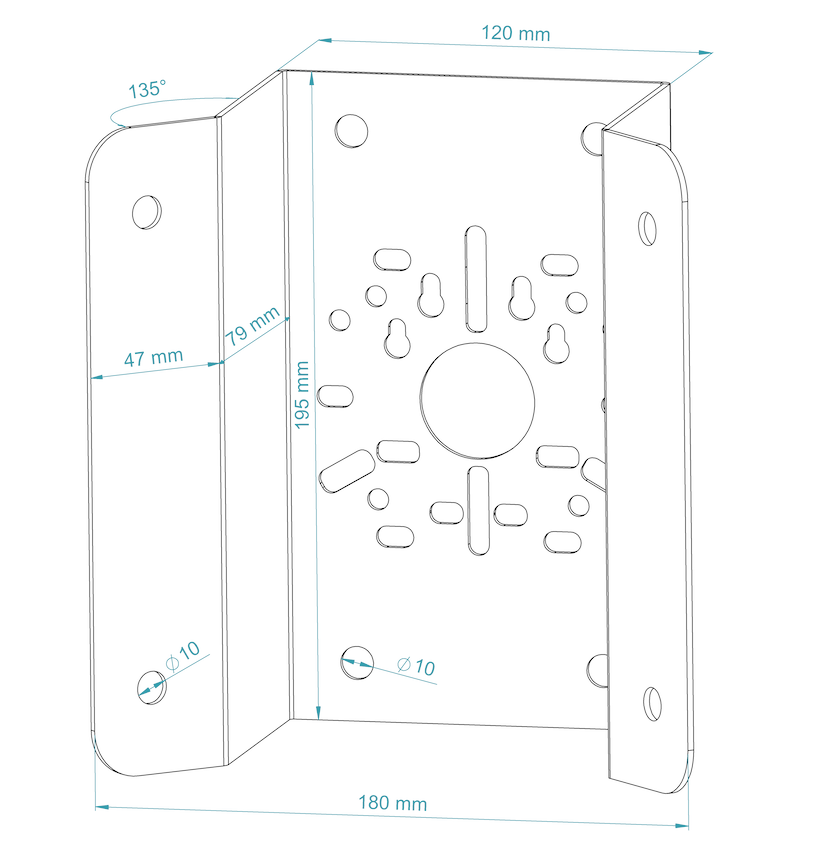 Universal CCTV Camera Mount Brackets – Wall & Ceiling Compatible