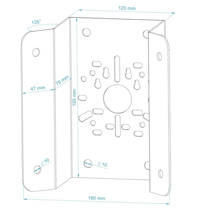 Universal CCTV Camera Mount Brackets – Wall & Ceiling Compatible