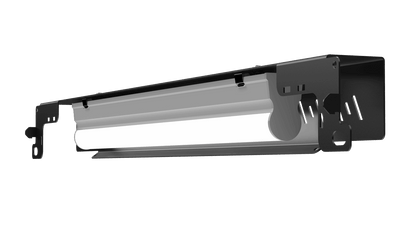 Side view of led light panel black
