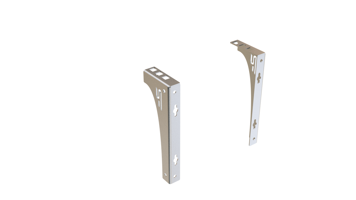 1U Wall or Desk Mount Bracket – 10"/19"