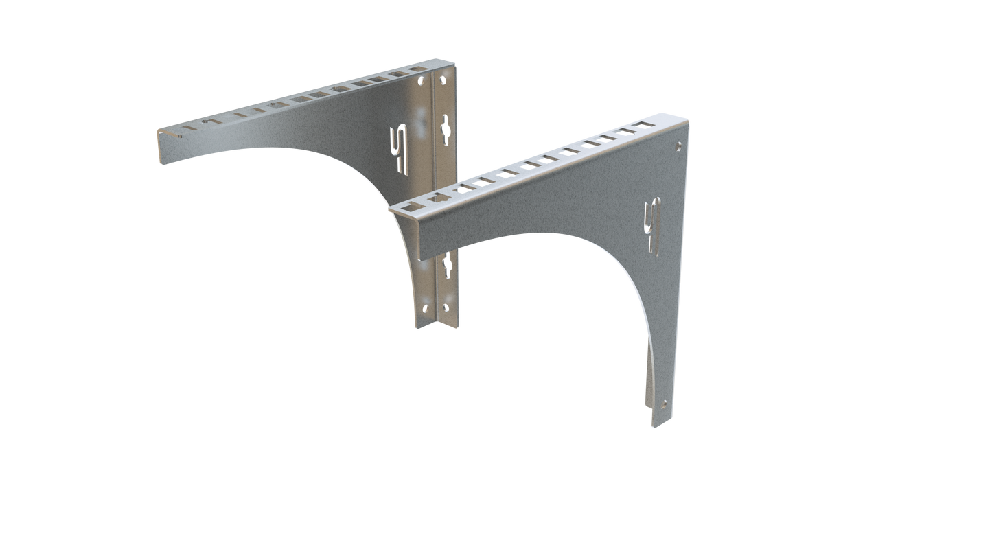 1U Wall or Desk Mount Bracket – 10"/19"