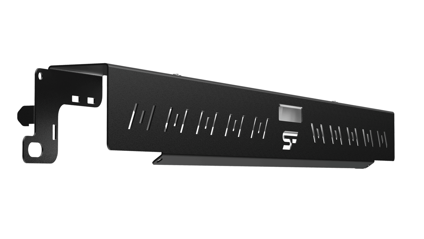 close up view of led light panel