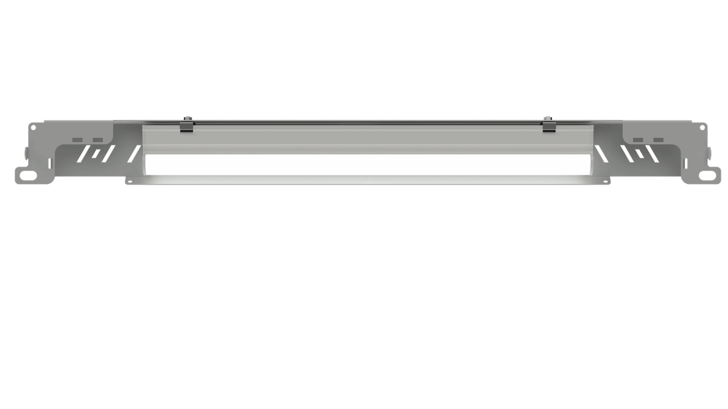 front view of led light panel grey