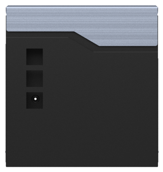 front view of letter box with mail slot