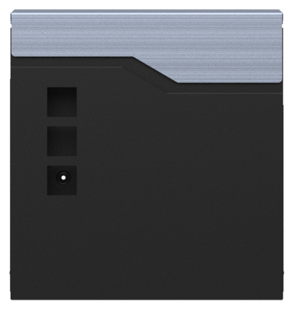 front view of letter box with mail slot