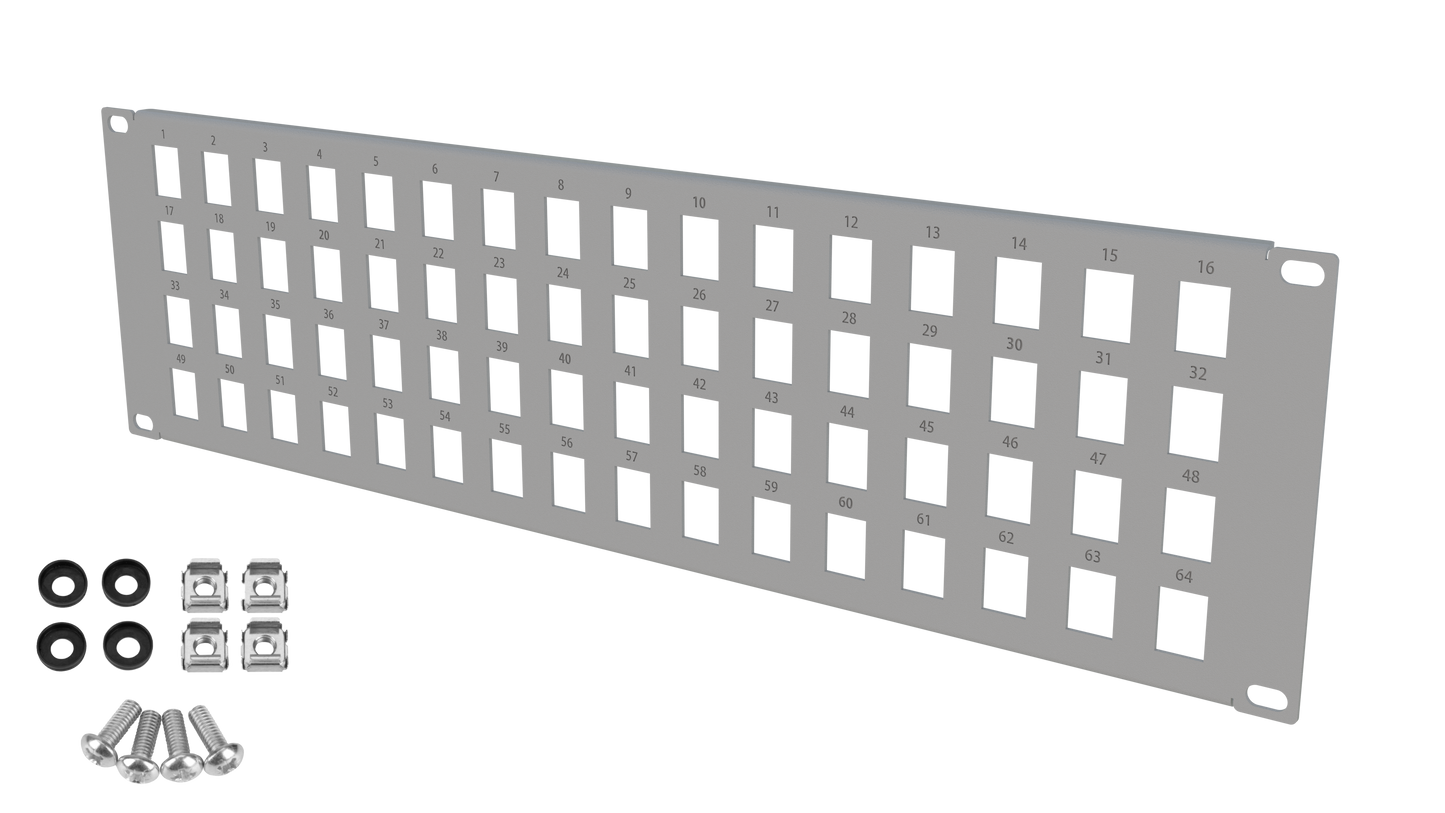 Blank RJ45 Keystone Patch Panels Frame