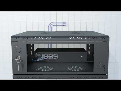 10" Network Rack Cabinet with Glass Door – Standard Series