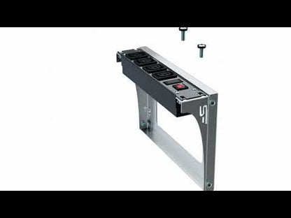 1U-4U Wall or Desk Mount Bracket – 10"/19"